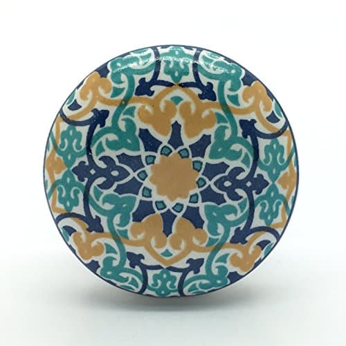 Image of G Decor Ceramic Door Knob Vintage Shabby Chic Cupboard Drawer Pull Handle (Fate)