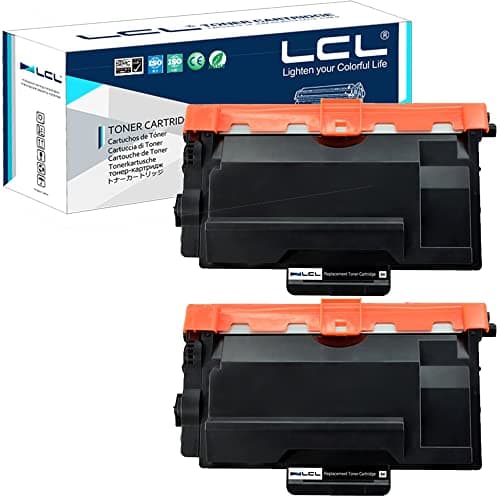Image of LCL Compatible Toner Cartridge TN3480 TN3430 TN-3480 TN-3430 8000 pages (2 Black) Replacement for Brother HL-L5000D HL-L5100DN HL-L5200DW HL-L5200DWT HL-L6200DW HL-L6200DWT HL-L6250DW HL-L6300DW