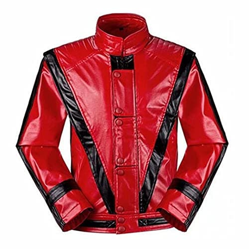 Image of Baorun Men's jacket Mike Halloween role playing Fashion leather clothing red Cosplay costume horror film Holiday party jacket for Jack