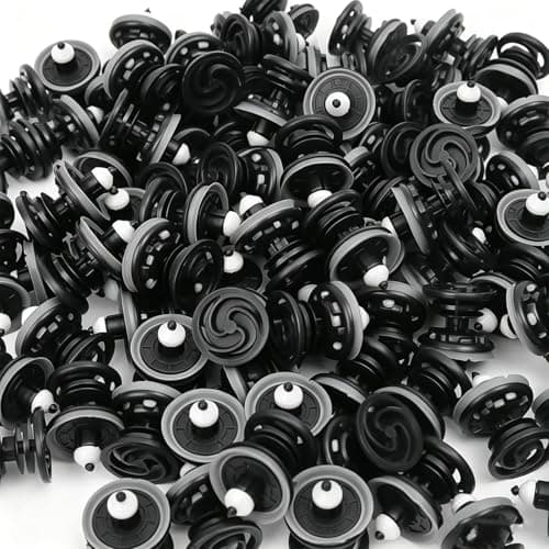 Image of 30 Pcs Door Panel Trim Clips Set, Car Interior Door Card Mounting Clips, Durable Plastic Replacement Fasteners Compatible with Volkswagen Golf Audi A4 A5 A6 T5 Black