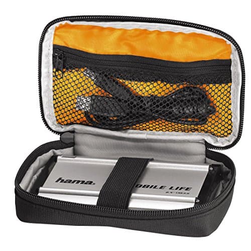 Image of Hama | Black Bird | HDD Case, 2.5" | Travel Case for 2.5 inch Hard Drives and SSD, Integrated Cable Compartment, Inner Dimensions: 9 x 15 x 3 cm | Black