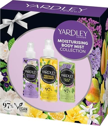Image of Yardley London Contemporary Classic Florals Fragrance Mist Collection, Featuring Timeless Floral Scents for a Refreshing and Long-lasting Aroma 3x50ml.