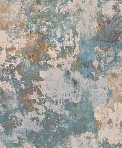 Image of Grandeco Delete Tempera Concrete Effect Wallpaper Blue EP3001