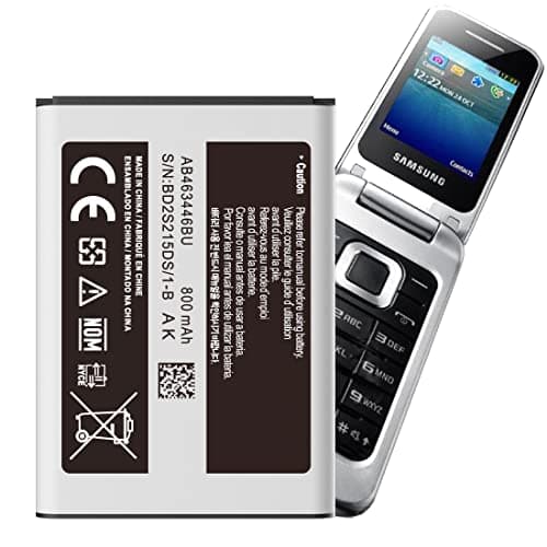 Image of Battery for Samsung C3590, [800mAh] Upgraded 2026 New 0 Cycle Battery AB463446BU Replacement for Samsung GT-C3300|E1050|E1070|SGH-E210|E250|E251|E380