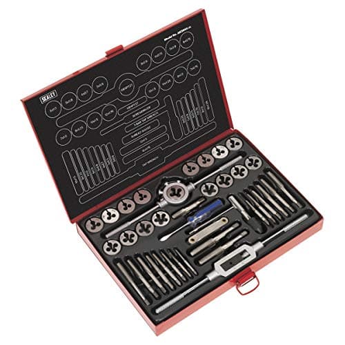 Image of Sealey Ak3040 Tap and Die Set 40Pc Split Dies Metric