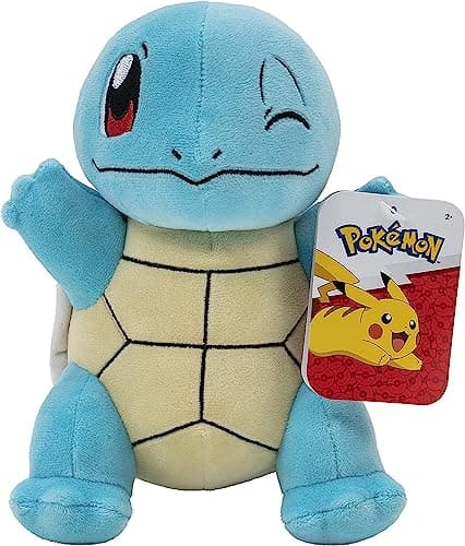 Image of Pokémon Squirtle Plush, Plush Authentic Details, Toys for Kids, Multicolour, 8 Inch