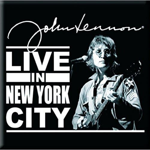 Image of John Lennon "Live in NYC" Fridge Magnet