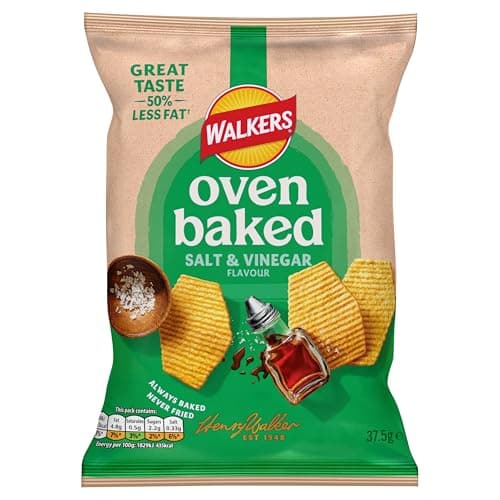Image of Walkers Baked Salt & Vinegar Snacks Crisps 32 x 37.5g