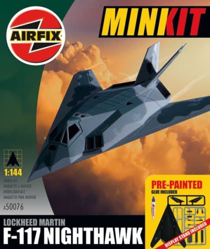 Image of Airfix Mini Kits - F117A Nighthawk (x12)