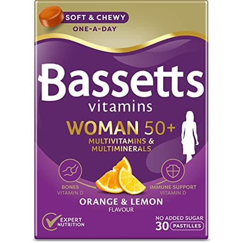 Image of Bassetts Vitamins Woman 50+ Multivitamins & Multiminerals Orange & Lemon Flavour 30 Gummy Pastilles