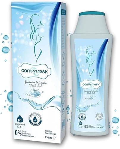Image of ComfyFresh Feminine Intimate Washing Gel - pH Balanced Soap-Free Feminine Wash - Probiotic Hypoallergenic Formula with Paraben-Free Natural Ingredients Tea Tree Gel Sea Buckthorn and Aloe Vera