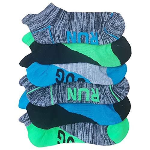 Image of Britwear 6 x Kids Children Boy Trainer Socks with Cushion Heal Toe Sport Colour:Assorted Size:UK 12-3
