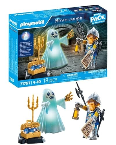 Image of PLAYMOBIL Novelmore 71797 Castle Ghost and Knight Toy for Children from 4 Years