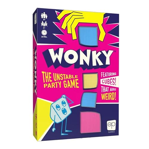 Image of USAopoly | Wonky | Stacking Party Game | Ages 8+ | 1+ Players | 20+ Minutes Playing Time