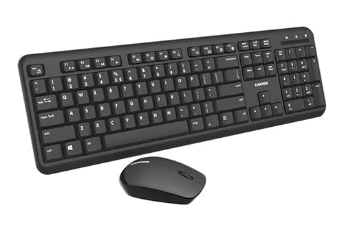 Image of Canyon Wireless Keyboard and Mouse Combo Deskset, Black