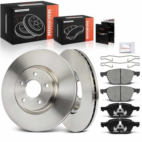 Image of Frankberg Brake Kit incl. 2x Brake Disc + 4x Brake Pad Front Compatible with Focus III Turnier K.u.g.a I Focus C-Max DM2 K.u.g.a II DM2 Replace# C2Y33323Z