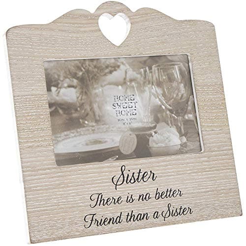 Image of Leonardo Home Sweet Home Sentiment Heart Photo Frame - Sister