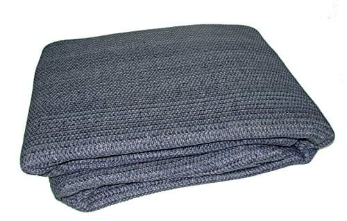 Image of Breathable Caravan Awning Carpet Weaveatex Motorhome Tent Groundsheet Matting - Blue/Grey (2.5m x 3m)