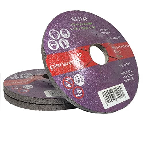 Image of (PACK OF 10) Parweld 115mm Grinding discs for steel (115 x 6.0 x 22.2mm) 4.5"