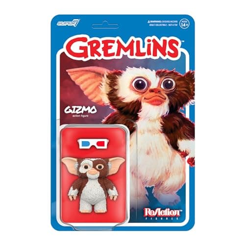 Image of SUPER7 Gremlins Reaction Figures Wave 01 - Gizmo, 3.75 inch Scale, RE-GREM-04652