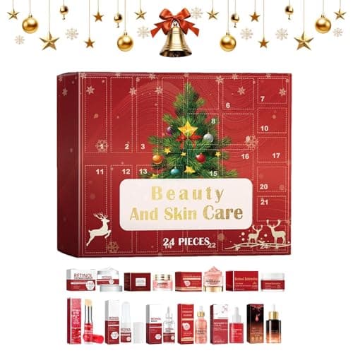 Image of Skincare advent calendars 2025, 24PCS Beauty & Moisturizing Christmas advent calendars, Christmas 24 Days Beauty Countdown Calendar, for Teen Girls, Friends And Family, BeautyLovers