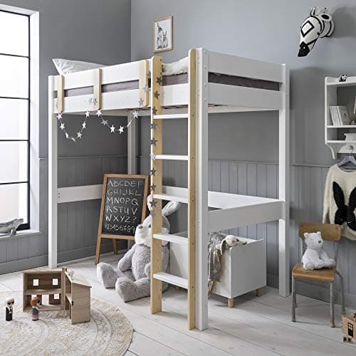 Image of Noa and Nani Una Highsleeper Cabin Bed in Classic White