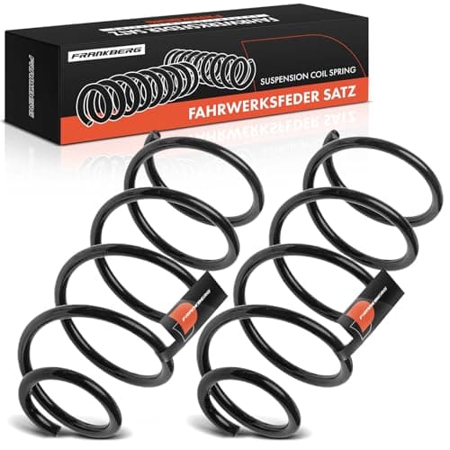 Image of Frankberg 2x Coil Spring Rear Axle Left Right Compatible with Grande Punto 199 Punto 199 Punto Evo 199 Replace# 55703714