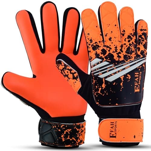 Image of EFAH SPORTS Football Goalkeeper Gloves For Boys kids Children Youth Soccer Goalie Glove with Super Grip Palms