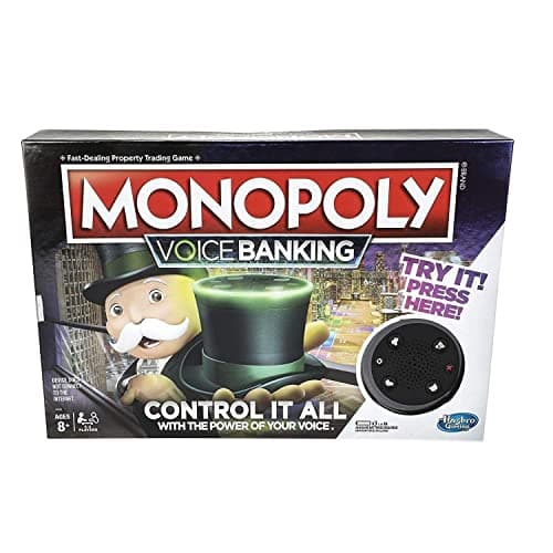 Image of Monopoly Voice Banking Electronic Family Board Game,4 players for Ages 8 and up