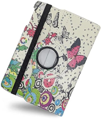 Image of 360 Rotating Leather Case Cover For Samsung Galaxy Tab E 9.6 Inch T560 T561 (Pink Butterfly, Samsung Galaxy Tab E 9.6" (2015))