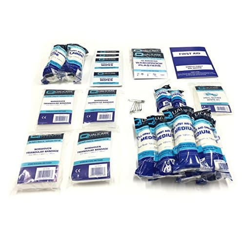 Image of HSE Certified First Aid Kit Refill for 1-10 Persons - Restock Essential Emergency Supplies - Ideal for Home, Office, or Travel Kits
