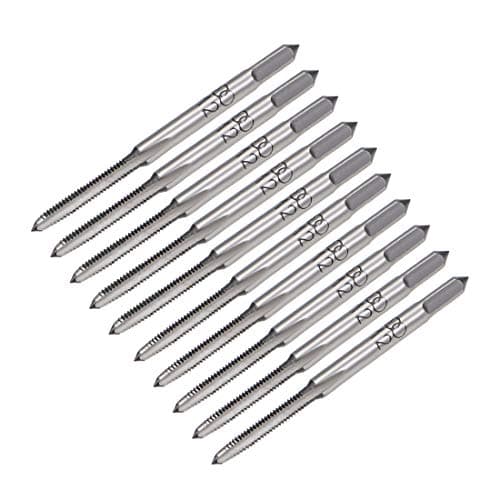 Image of sourcing map 5 Pairs Metric Hand Threading Tap Set M2 Thread 0.4mm Pitch Taper & Plug Milling Taps Straight Flutes High Speed Steel