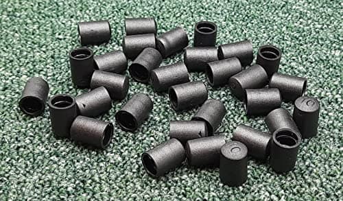 Image of TERF® High Quality Black PVC Screws Thread Stud End Protective Cap Cover M10 (10mm) X 17mm Screw Thread Stud Pipe Bolt End Protector PVC Safety Cap Cover - Pack of 10