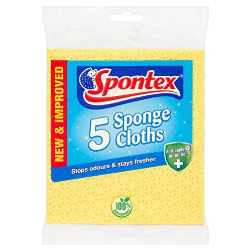Image of Spontex Sponge Cloths - 4 packs of 5 (Total 20 Cloths)