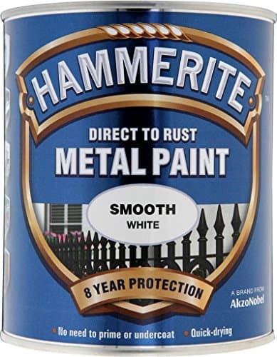 Image of Hammerite Metal Paint Smooth 750ml White