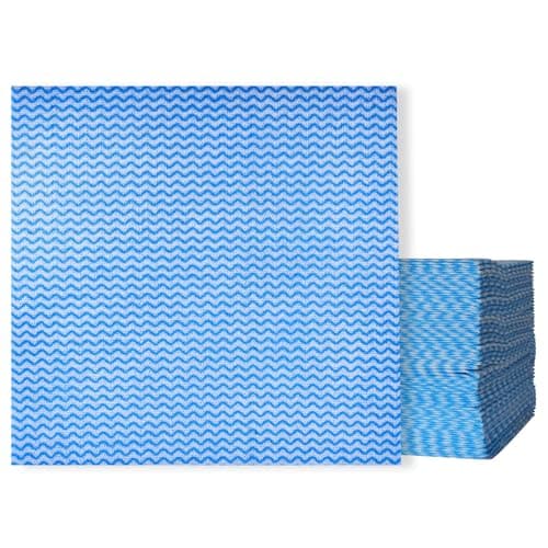 Image of sukevitor 50Pcs All Purpose Cloths, Disposable Dish Cloths, Reusable Cleaning Cloth to Clean Surfaces for for Kitchen, Bathroom, Living room, Household Cleaning