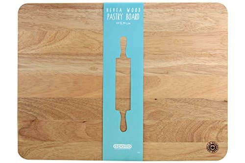 Image of Apollo 45 x 35 cm Rubberwood Pastry Board, Brown