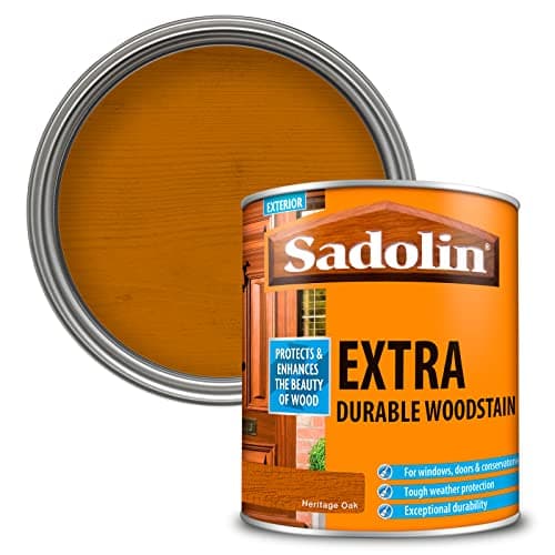 Image of Sadolin Extra Durable Woodstain Heritage Oak 1 L