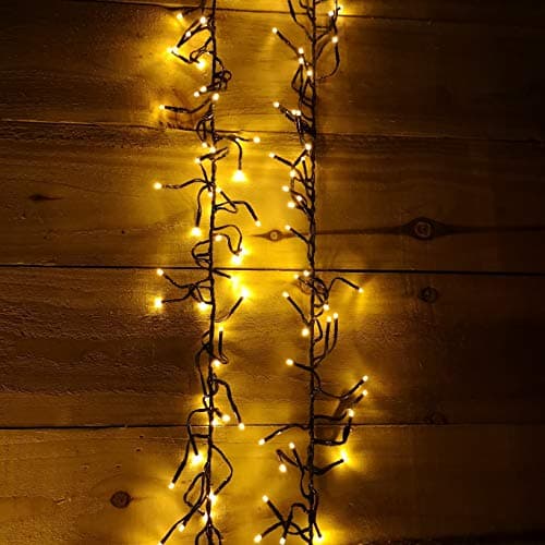 Image of Premier 12.4m Multi Action 960 Warm White LED Cluster Christmas Lights with Timer