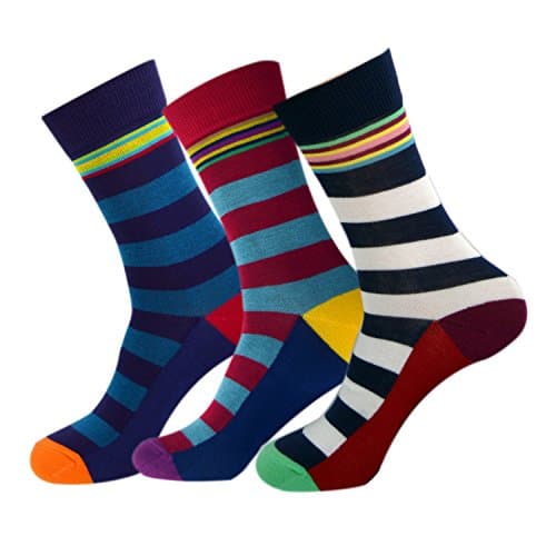 Image of Jasmine Silk 3 Pairs Supersoft Mens Bamboo Socks Thermal Sock 7-11 Stripe (Rugby Stripe))