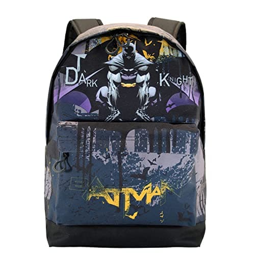 Image of DC Comics Batman Dark Night-FAN HS Backpack, Grey, 18 x 30 x 43 cm, Capacity 22 L
