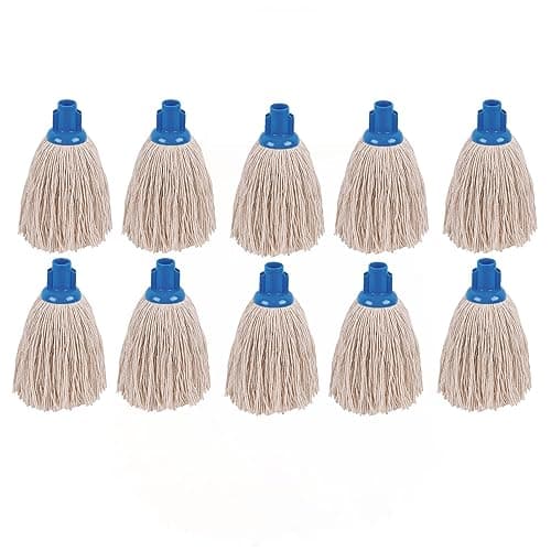 Image of 2Work Twine Rough Socket Mop 12oz Blue (Pack of 10) 101851B