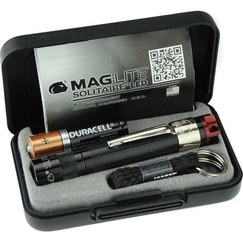 Image of Maglite, Solitaire Spectrum Series LED Flashlight, AAA, Black Body, Red LED Light