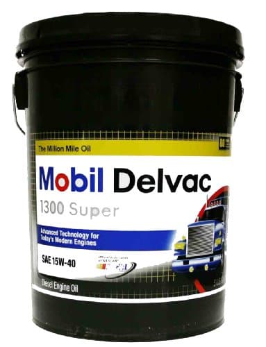 Image of Mobil 112691-CASE 15W-40 Delvac 1300 Super Motor Oil - 5 Gallon Pail