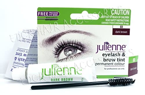Image of Julienne Eyelash and Eyebrow Permanent Dark Brown 03 Colour Tint 15ml
