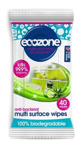 Image of Ecozone | Multi Surface Wipes - Anti Bac | 4 x 40 WIPES