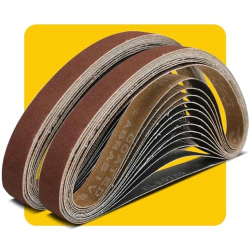 Image of TPmax 13 x 457 mm Sanding Belts 80 Grit – Premium Aluminum Oxide Belts for Belt Sanders, Antistatic & Washable – 24 Pack