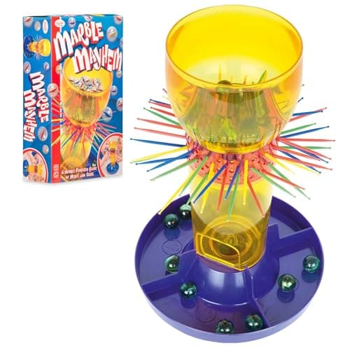 Image of Toyrific | Marble Mayhem Toy, Traditional Educational Family Game with 30 Marbles and Balancing Sticks for Kids Boys and Girls Ages 3+