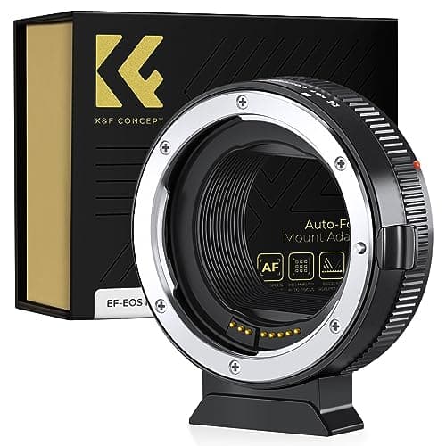 Image of K&F CONCEPT EF to EOS R Adapter, Auto Focus EF EF-S Lens to RF Mount Adapter with Removable Tripod Mount Compatible with Canon EF EF-S EOS RP R R6 R5 Cameras