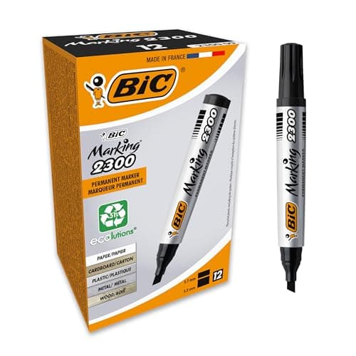 Image of BIC Marking 2300 ECOlutions Permanent Markers - Black, Box of 12